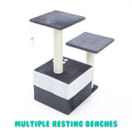 69cm Cat Tree Scratcher MONO - GREY