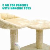130cm Cat Tree Scratcher SOHO - BEIGE