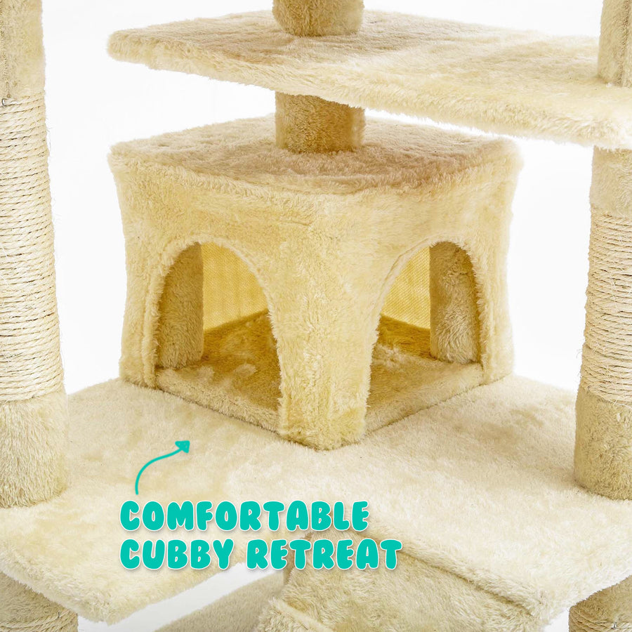 130cm Cat Tree Scratcher SOHO - BEIGE