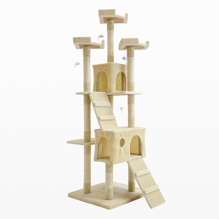 180cm Cat Tree Scratcher JUMBO - BEIGE