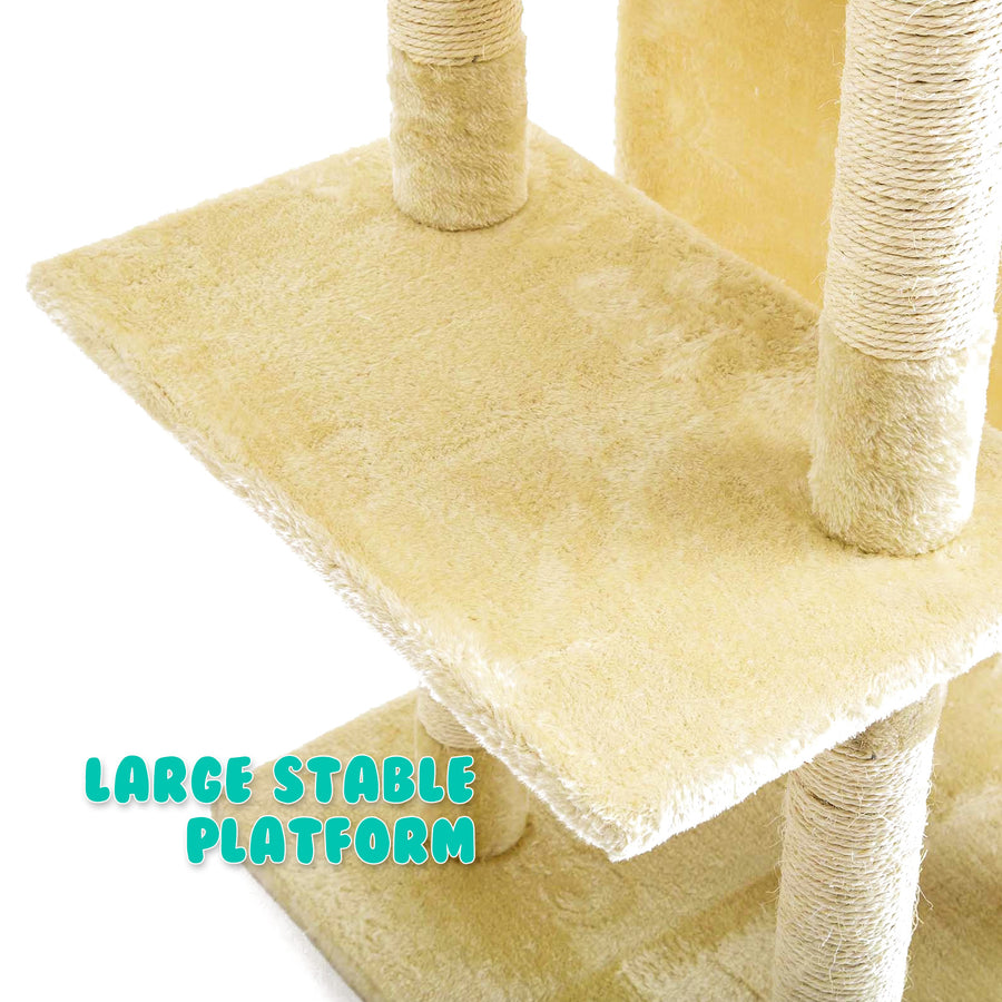 180cm Cat Tree Scratcher JUMBO - BEIGE