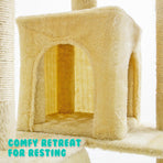 180cm Cat Tree Scratcher JUMBO - BEIGE