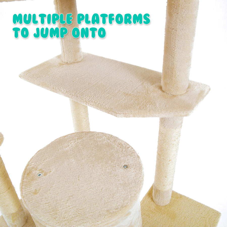 201cm Cat Tree Scratcher PARALA - BEIGE