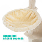 201cm Cat Tree Scratcher PARALA - BEIGE