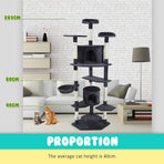 201cm Cat Tree Scratcher PARALA - GREY