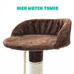 170cm Cat Tree Scratcher FUJI - BROWN