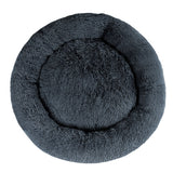 i.Pet Pet Bed Dog Cat 110cm Calming Extra Large Soft Plush Dark Grey - Side View