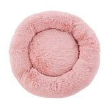 i.Pet Pet Bed Dog Cat 90cm Large Calming Soft Plush Pink - Side View