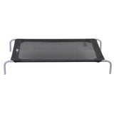 i.Pet Pet Dog Bed Elevated Trampoline Durable Raised Heavy Duty Large Dogs 90x137cm Black - Side View