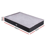 i.Pet Pet Bed Dog Cat Large Calming Soft Sofa Foam Cushion Washable Cover Grey - Front View