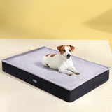 i.Pet Pet Bed Dog Cat Large Calming Soft Sofa Foam Cushion Washable Cover Grey - Close-Up Angle