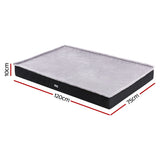 i.Pet Pet Bed Dog Cat Extra Large Calming Soft Sofa Foam Cushion Washable Cover Grey - Front View