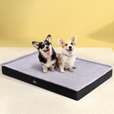 i.Pet Pet Bed Dog Cat Extra Large Calming Soft Sofa Foam Cushion Washable Cover Grey - Close-Up Angle