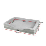i.Pet Pet Bed Dog Calming Soft Cushion Egg Crate Large Sofa Removable Washable - Front View