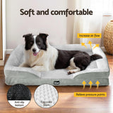 i.Pet Pet Bed Dog Calming Soft Cushion Egg Crate Large Sofa Removable Washable - Top-Down View