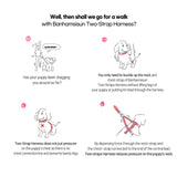 Double-Lined Straps Harness M - MARBLE PINK - Extra Image