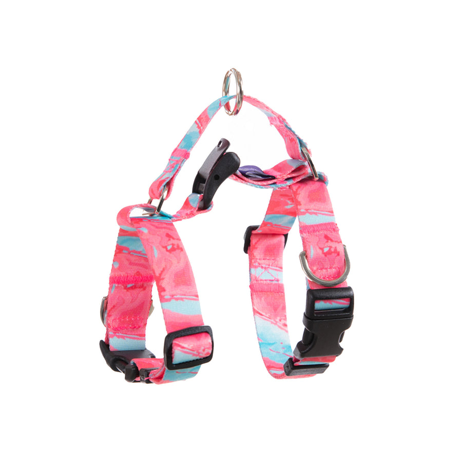 Double-Lined Straps Harness S - MARBLE PINK