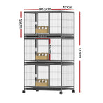 i.Pet Bird Cage Large Bird Cages Aviary Budgie Perch Cage Parrot Pet Stand Wheels, image 2