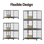 i.Pet Bird Cage Large Bird Cages Aviary Budgie Perch Cage Parrot Pet Stand Wheels, image 5