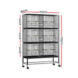i.Pet Bird Cage 175cm Large Aviary - Front View