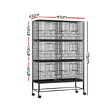 i.Pet Bird Cage 175cm Large Aviary - Front View