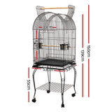 i.Pet Bird Cage 150cm Large Aviary - Front View