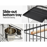 i.Pet Bird Cage 150cm Large Aviary - 45-Degree Angle
