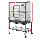 i.Pet Bird Cage 138cm Large Aviary - Front View