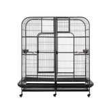 i.Pet Bird Cage Extra Large Aviary 185cm Pet Parrot Cage Castor Wheel Removable Divider - Side View