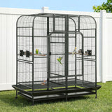 i.Pet Bird Cage Extra Large Aviary 185cm Pet Parrot Cage Castor Wheel Removable Divider - Close-Up Angle