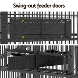 i.Pet Bird Cage Large Walk-in Aviary Budgie Perch Cage Parrot Pet Huge 203cm - 45-Degree Angle