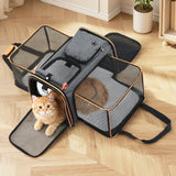 i.Pet Pet Carrier Bag Foldable Expandable Dog Cat Travel Cage Portable Car Kennel - Close-Up Angle