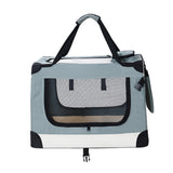 i.Pet Pet Carrier Soft Crate Dog Cat Travel 70x52CM Portable Foldable Car Large - Side View