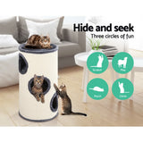 i.Pet Cat Tree 70cm Scratching Post Tower Scratcher Trees Wood Condo House Toys - Side View