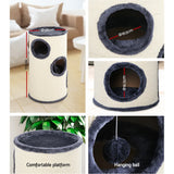 i.Pet Cat Tree 70cm Scratching Post Tower Scratcher Trees Wood Condo House Toys - 45-Degree Angle