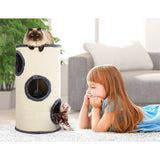 i.Pet Cat Tree 70cm Scratching Post Tower Scratcher Trees Wood Condo House Toys - Close-Up Angle