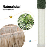 i.Pet Cat Tree 78cm Scratching Post Tower Scratcher Wood Condo House Bed Toys Green - 45-Degree Angle