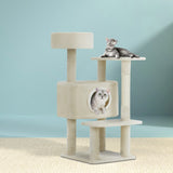 i.Pet Cat Tree 90cm Scratching Post Tower Scratcher Wood Condo House Bed Trees - Close-Up Angle