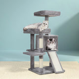 i.Pet Cat Tree 103cm Tower Scratching Post Scratcher Wood Condo House Trees Grey - Close-Up Angle