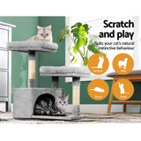 i.Pet Cat Tree 69cm Scratching Post Tower Scratcher Wood Condo House Bed Trees - Top-Down View
