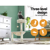 i.Pet Cat Tree 69cm Scratching Post Tower Scratcher Wood Condo Toys House Bed - Top-Down View