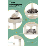 i.Pet Cat Tree 69cm Scratching Post Tower Scratcher Wood Condo Toys House Bed - Rear View