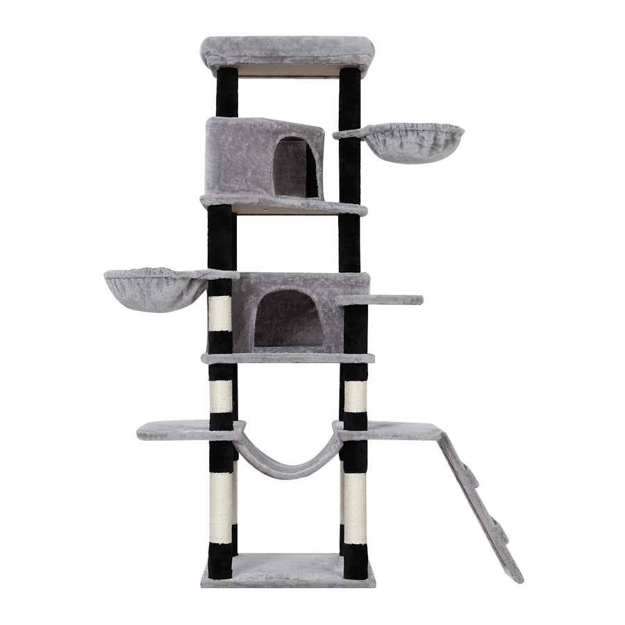 i.Pet Cat Tree 161cm Tower Scratching Post Scratcher Wood Condo House Play Bed, image 7