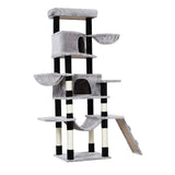 i.Pet Cat Tree 161cm Tower Scratching Post Scratcher Wood Condo House Play Bed - Side View