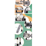 i.Pet Cat Tree 161cm Tower Scratching Post Scratcher Wood Condo House Play Bed - Rear View