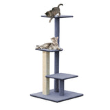 i.Pet Cat Tree 124cm Scratching Post Tower Scratcher Trees Wood Condo Board - Low Angle