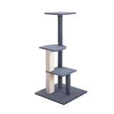 i.Pet Cat Tree 124cm Scratching Post Tower Scratcher Trees Wood Condo Board - Side View