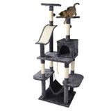 i.Pet Cat Tree 171cm Tower Scratching Post Scratcher Wooden Condo House Bed Toys - Low Angle