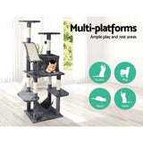 i.Pet Cat Tree 171cm Tower Scratching Post Scratcher Wooden Condo House Bed Toys - Side View