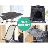 i.Pet Cat Tree 171cm Tower Scratching Post Scratcher Wooden Condo House Bed Toys - Close-Up Angle